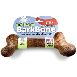 Pet Qwerks Extreme Dinosaur BarkBone Dog Chew Toy