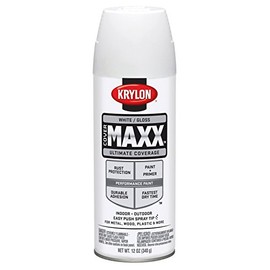Krylon K09188000 COVERMAXX Primer, White, 12 Ounce