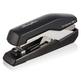 Swingline Stapler, Omnipress 30 Stapler,"Press Anywhere for Easier Use", 30 Sheet Capacity, Black/Gray (5000585A)