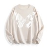 Want Love Butterfly Drip Graphic Crewneck Sweatshirt, US Warehouse, 6