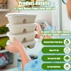 TINSKY 50 Pack Paper Meal Prep Containers 32 Oz Paper