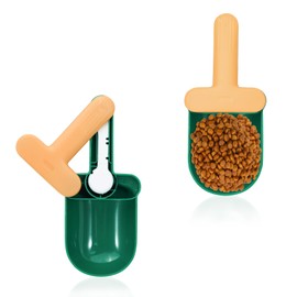 Realand Hundefutterschaufel für Trockenfutter und Nassdose, 4 Stück in 2 Set, 150 ml Tierfutterschaufel, Löffel, Katzenfutter, Dosenöffner, Hundefutterschaufel, Messbecher mit Verschlussclip