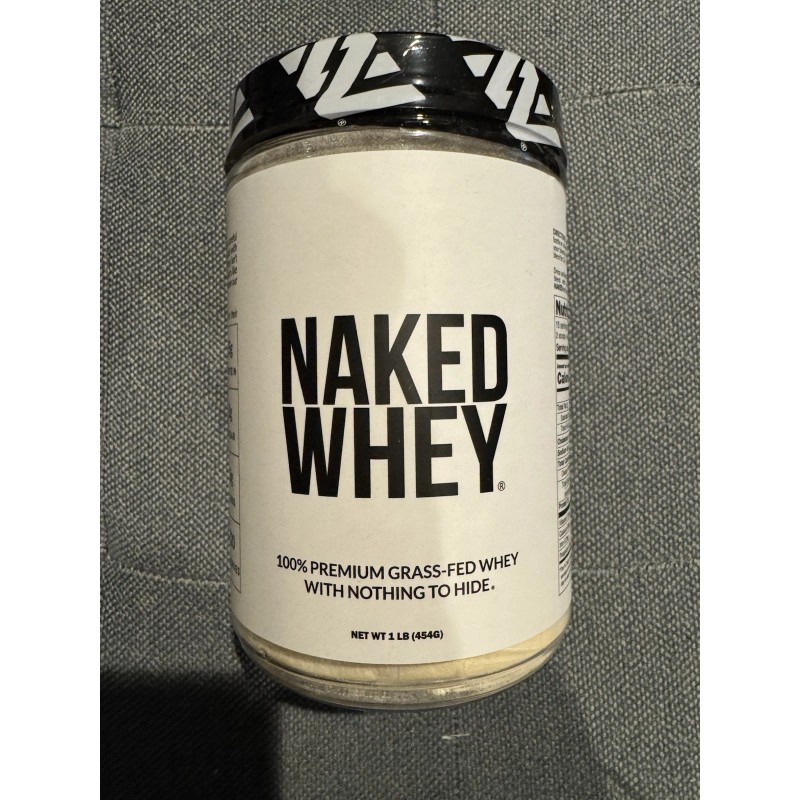 Naked Whey Grass Fed Premium Unflavored Whey Protein Exp 01/27