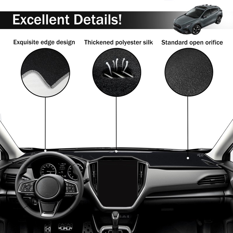 SENSHINE Dash Cover for Crosstrek 2026 2025 2024 Dashboard Cover