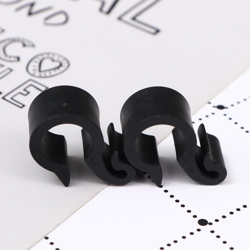 50pcs Irrigation Tubing Clips Wire Cable Clamps Adjustable Stand S