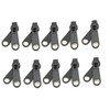 Leekayer 10PCS #10 Black Reversible Pulls for Resin Plastic Zippers