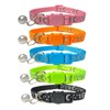 5PCS Reflective Cat Collars Breakaway with Bell，Moon Reflections Cat Collar