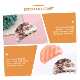 VICASKY Ponytail Claw Clip Vintage Geometry Design Hair Claw for Easy Styling Durable Acetate Material for Parties Daily Use and All Day Hold