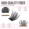 LASHVIEW Lash-Extension-Clusters 168pcs D Curl Lash Clusters Natural Look Cluster
