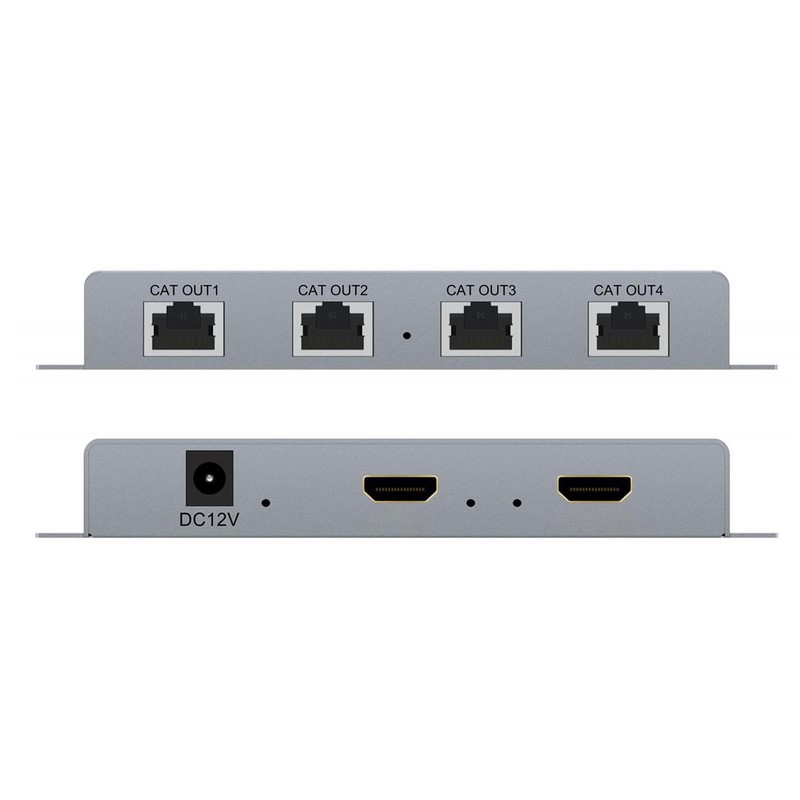 HD Multimedia Interface Extender Splitter 1x4 1080P 60Hz Extending 164ft
