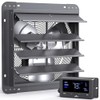 iLIVING 16" Wall Mounted Shutter Exhaust Fan, Automatic Shutter, Temperature