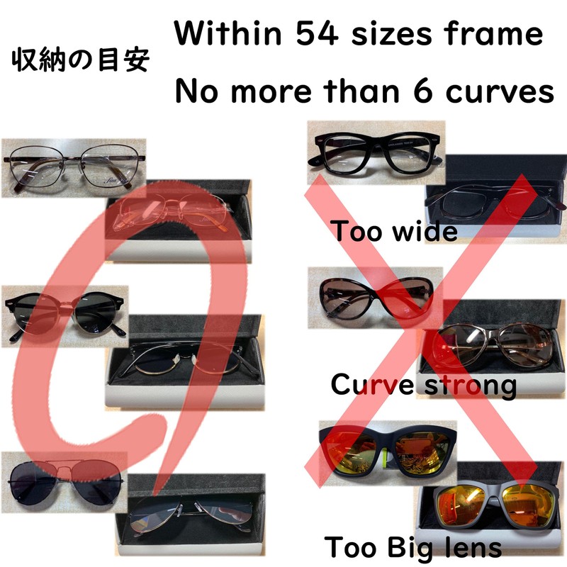 メイガン(Meigan) Double Glasses Case Aluminum Hard Shell Blue for Men,