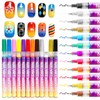 12 Color Nail Art Pens Nail Polish Markers Set for