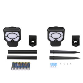 Good Earth Lighting LED Battery-Operated Path Light 2-Pack - Bronze, 4000K , Dusk to Dawn, auto Off, 50 Lumens