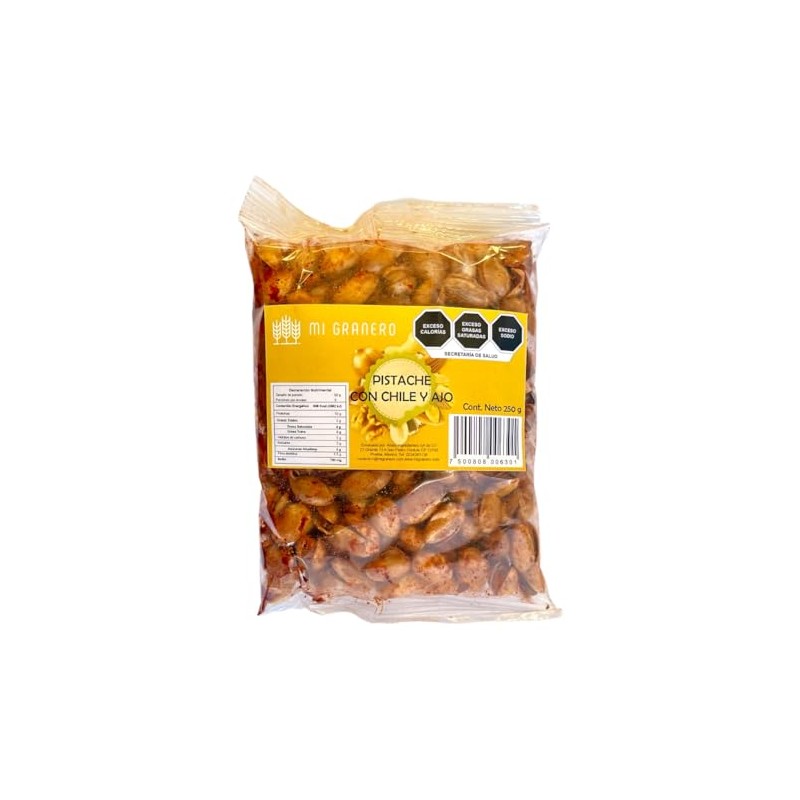 Pistache Enchilado Con Ajo Botana 500 g