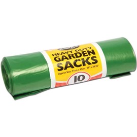 Heavy Duty Garden Sacks - Green Garden Wastage Sacks (Pack of 10)
