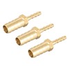 sourcing map Straight Brass Barb Fitting Reducer, Fit Hose ID