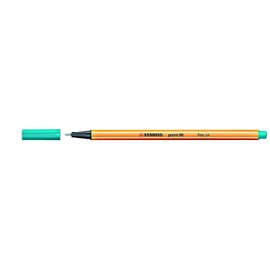 Stabilo Point 88 Fineliner Pen Pens – Fine Blue 1Pièce (S) (Blue, Orange, Turquoise, Metal, 0.4 mm, 1 Piece (S))