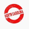CafePress Rubber Ink Stamp North Carolina Greeting Cards Folded Greeting