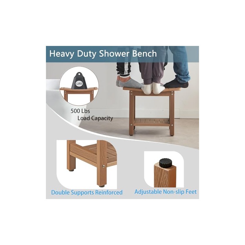 Heavy Duty Shower Stools, Shower Benches for Inside Shower to