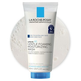 La Roche-Posay La Roche-Posay Lipikar AP+ Gentle Foaming Moisturizing Wash, Shea Butter + Niacinamide + Glycerin, Moisturizing Body Wash & Face Wash For Dry Skin, National Eczema Association Accepted, Soap Free