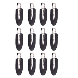 Conpru No Bend Hair Clips, 12 Pieces, No Crease Hair Clips for Hair Styling and Makeup Application