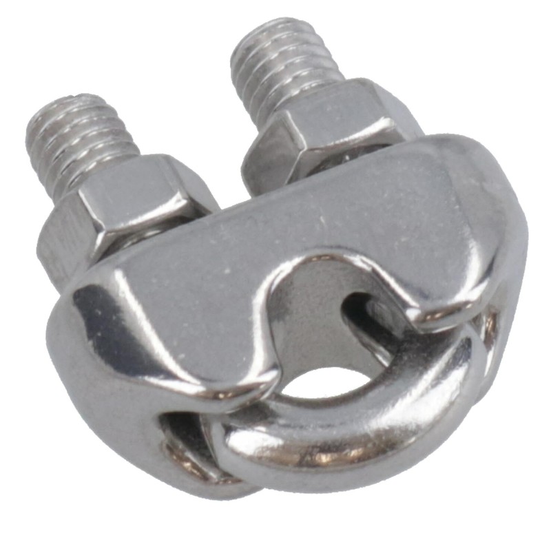 5mm Wire Rope/Cable Grip/Clamp Stainless Steel 316 Marine Grade 10