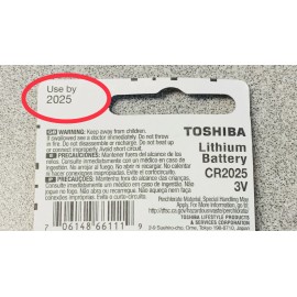 1 X Original Toshiba CR2025 CR 2025 3V LITHIUM BATTERY BR2025 Watch EXPR 2025