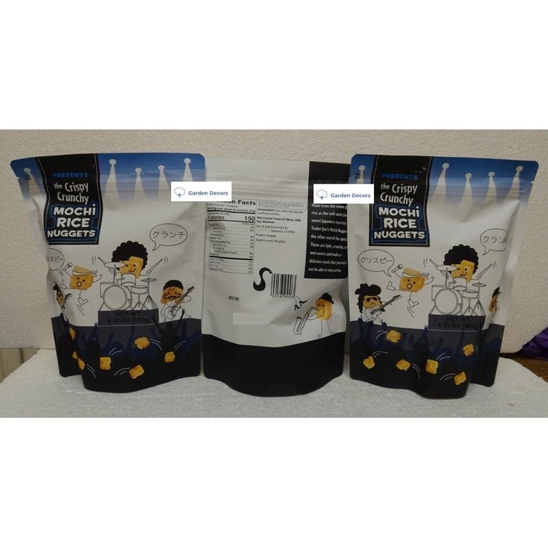 Trader Joe Crispy Crunchy Original Mochi Rice Nuggets 6.35oz 180g