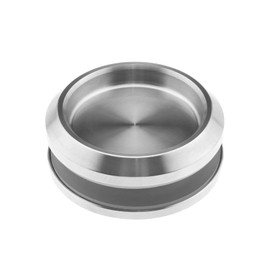VGOL Glass Door Handle Stainless Steel Built-in Sliding Door Handles Round Sliding Door Handle Replacement for Folding Doors Cupboards Sliding Doors Silver 68 mm