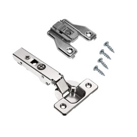 Rok Titus Kitchen Cabinet Hinge with 0mm Mounting Plate 110 Degree Face Frame Full Overlay-FF0 Concealed T45S0M110 + TFF0MMP Kit European Made (10, Full Overlay-FF0)