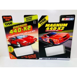 TYCO  ( 2 ) BLISTERCARD CARDS They are Great for your slot room/ man cave ~ NEW