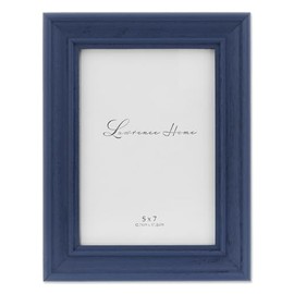 Lawrence Frames 746657 5x7 Durham Weathered Navy Blue Wood Picture Frame