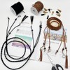 Leather String, 2 Rolls Faux Leather Cord, Flat Suede Leather