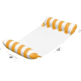 EDLMKM Inflatable Hammock Swimming Pool Float Hammock, Swimming Floats Water Hammockk, Pool Inflatables, Water Floating Rafts, 1 Air Pumps (Orange)