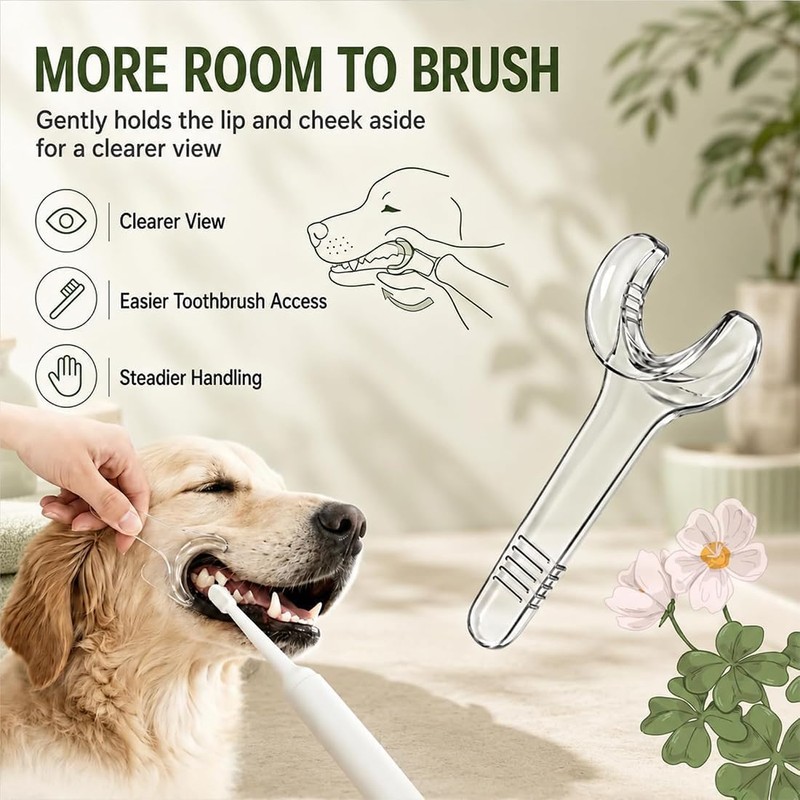 YERFFZE 2 Pack Tooth Brushing Helper for Dogs Cats, Pet