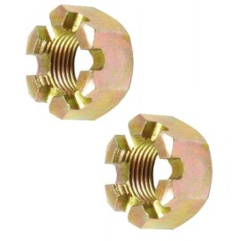RedCap M24x1.5 Castle Nut Set of 2 Rear Axle Hex Nuts for ATV UTV Go Kart Repair