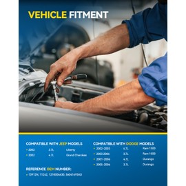 PHILTOP Alternator Compatible with Ram 1500 02-03 4.7L/03 06 3.7L, Durango 01-06 4.7L/05-06 3.7L, Liberty 02 3.7L, Grand Cherokee 2002 4.7L Replace 13912N 12V 136Amp CW S6 6-Groove Pulley