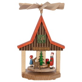 Richard Glaesser Warming Game House Santa Claus from Seiffen in the Ore Mountains