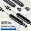 Front and Rear Golf Cart Shock Absorbers Compatible with 1988-up