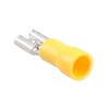 5mm Female Yellow Electrical Cable Wire Spade Terminals Crimps Connectors