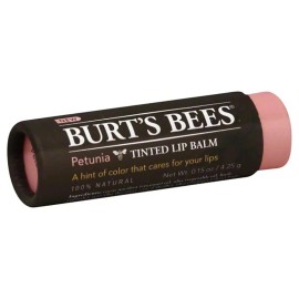 Bálsamo labial tintado Burt's Bees "Petunia" 100 % natural 0,15 oz (PAQUETE DE 4)