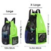 WANDF Swim Bag Mesh Drawstring Backpack with Wet Pocket Beach