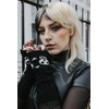 Ro Rox Pamela Mann Knitted Fingerless Gloves with Skull and