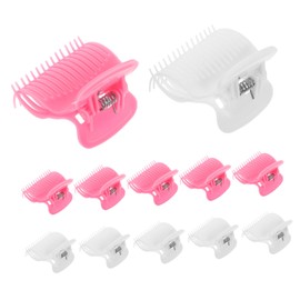 FRCOLOR 12pcs Hair Curler Clips Travel Friendly Heated Styling Clips for Sectioning Curling for Women and Salon Quality Results Durable Design
