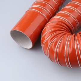 AC PERFORMANCE 3" ID Silicone Flexible Brake Cooling Air Ducting Induction Intake Pipe Hose with Cuff, Length 1 Meter (3.3 Feet)