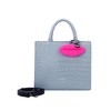 Buffalo Women's Big Boxy Collection Croco Dreamy Blue Shopper, dreamy
