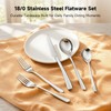 Silverware Set for 4, 20 Piece Stainless Steel Flatware Cutlery