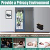 Ygann French Door Curtains, Privacy Screen, Blackout for Glass Doors,