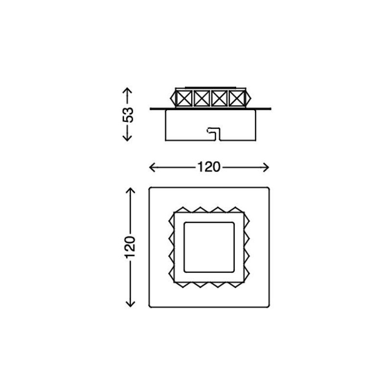 Briloner Leuchten LED Ceiling Light with 1 x 5 W